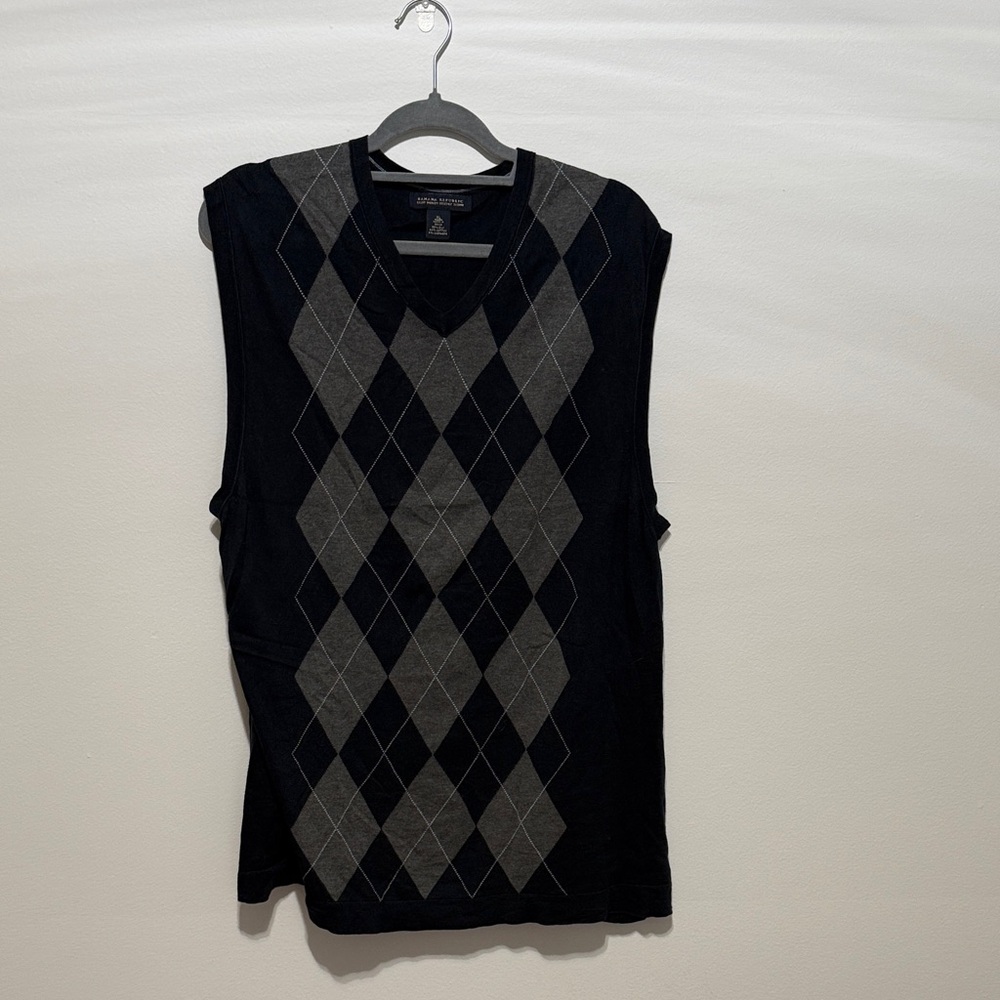 Banana republic Argyle V-Neck Sweater Vest